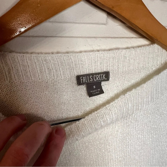 Falls Creek White Layered Wide Sleeve Sweater, Women’s Size Small - Picture 2 of 7